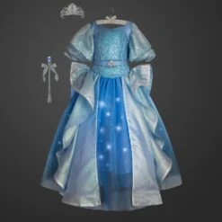 Disney Cinderella Light-Up Costume For Kids With Interactive Light-Up Wand And Tiara By A Leading Role 13 Disney Cinderella Light-Up Costume For Kids With Interactive Light-Up Wand And Tiara By A Leading Role -Disney Shop 2841107379256 2