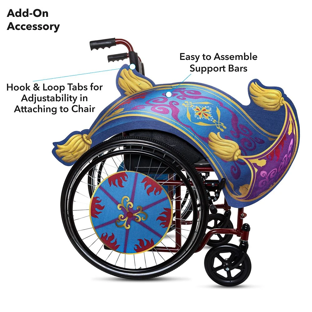 Disney Jasmine Magic Carpet Wheelchair Wrap – Aladdin 4 Disney Jasmine Magic Carpet Wheelchair Wrap – Aladdin - Image 4