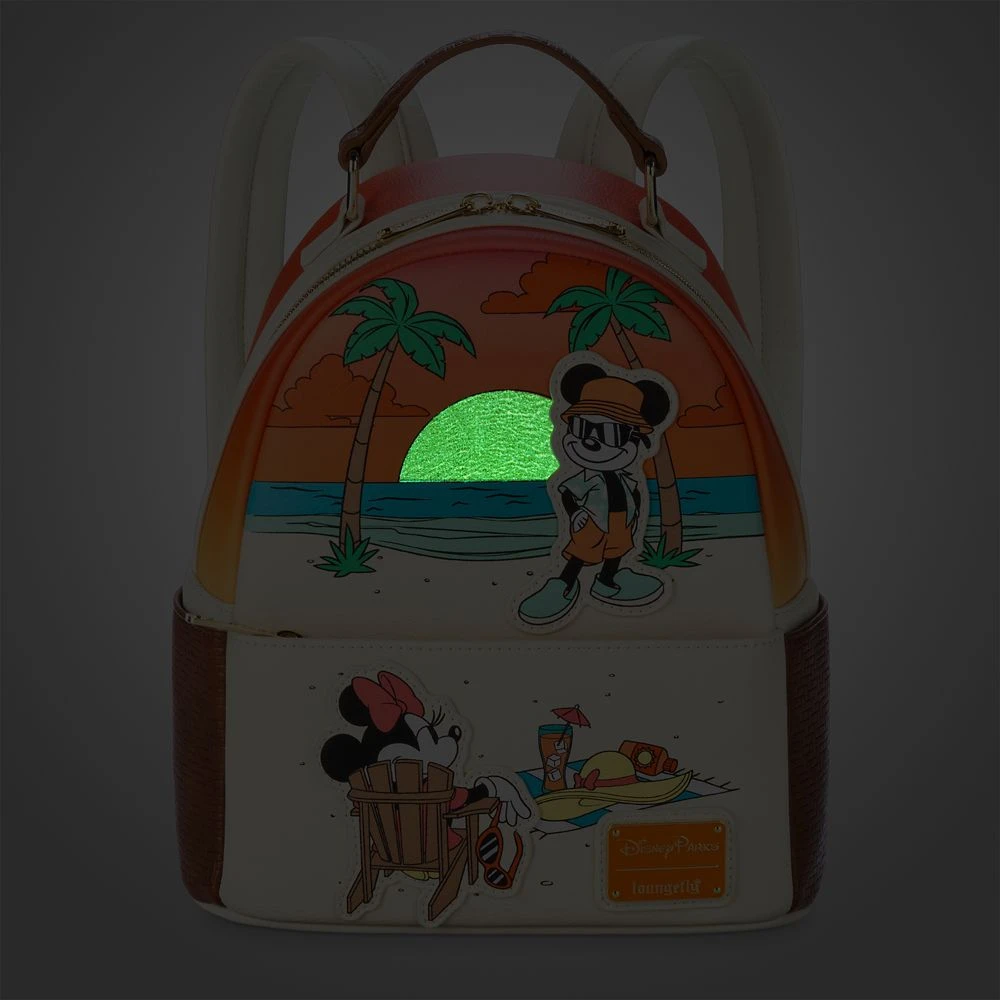 Disney Mickey And Minnie Mouse Beach Loungefly Mini Backpack 3 Disney Mickey And Minnie Mouse Beach Loungefly Mini Backpack - Image 3