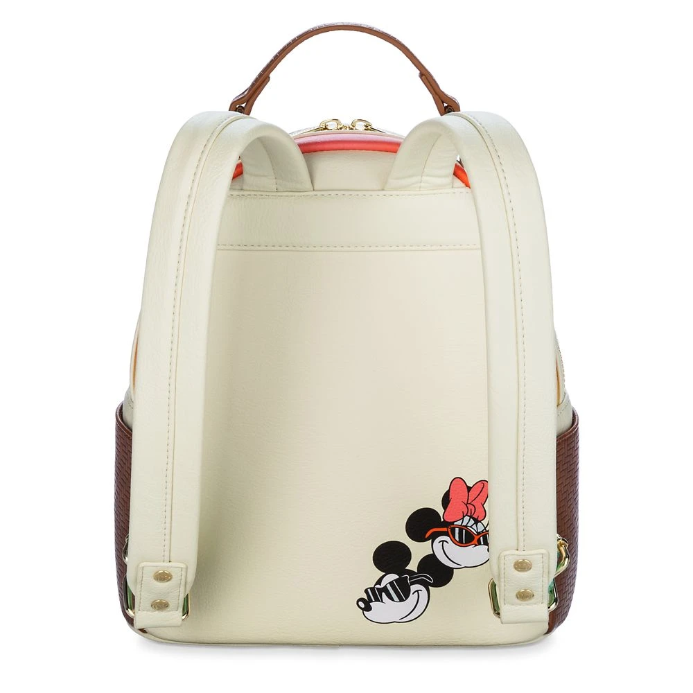 Disney Mickey And Minnie Mouse Beach Loungefly Mini Backpack 4 Disney Mickey And Minnie Mouse Beach Loungefly Mini Backpack - Image 4