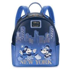 Disney Mickey Mouse And Minnie Mouse New York Loungefly Mini Backpack