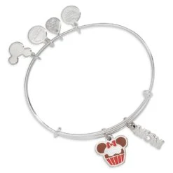 Disney Minnie Mouse Icon Cupcake And ''Mom'' Bangle By Alex And Ani