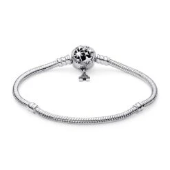 Fantasyland Castle Shooting Star Snake Chain Bracelet By Pandora – Disney Parks -Disney Shop 4300107850210 2