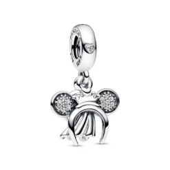 Minnie Mouse Bridal Ear Headband And Ring Double Dangle Charm By Pandora – Disney Parks