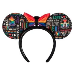 Mickey Mouse ''Love'' Ear Headband For Adults – Disney Pride Collection -Disney Shop 4503059550139 2