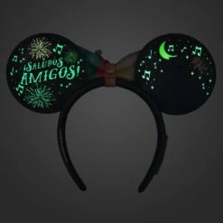 Disney The Three Caballeros Glow-in-the-Dark Loungefly Ear Headband With Removable Bow For Adults – EPCOT -Disney Shop 4503105710117 3
