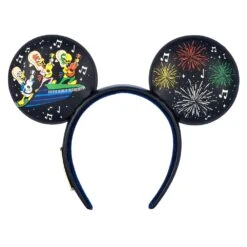 Disney The Three Caballeros Glow-in-the-Dark Loungefly Ear Headband With Removable Bow For Adults – EPCOT -Disney Shop 4503105710117 4