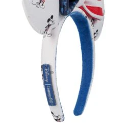 Disney Mickey And Minnie Mouse Americana Loungefly Ear Headband For Adults -Disney Shop 4503105710129 3