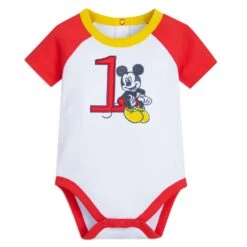 Disney Mickey Mouse 1st Birthday Bodysuit Set For Baby -Disney Shop 5000057340162 3