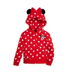 Disney Minnie Mouse Zip Hoodie For Kids