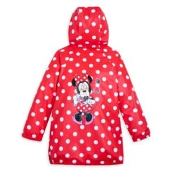 Disney Minnie Mouse Hooded Rain Jacket For Girls -Disney Shop 5004057540228 2