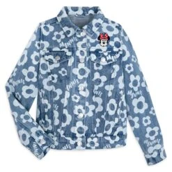 Disney Minnie Mouse Floral Denim Jacket For Girls