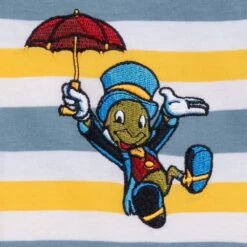 Disney Pinocchio And Jiminy Cricket Striped T-Shirt For Kids -Disney Shop 5007048020047 3