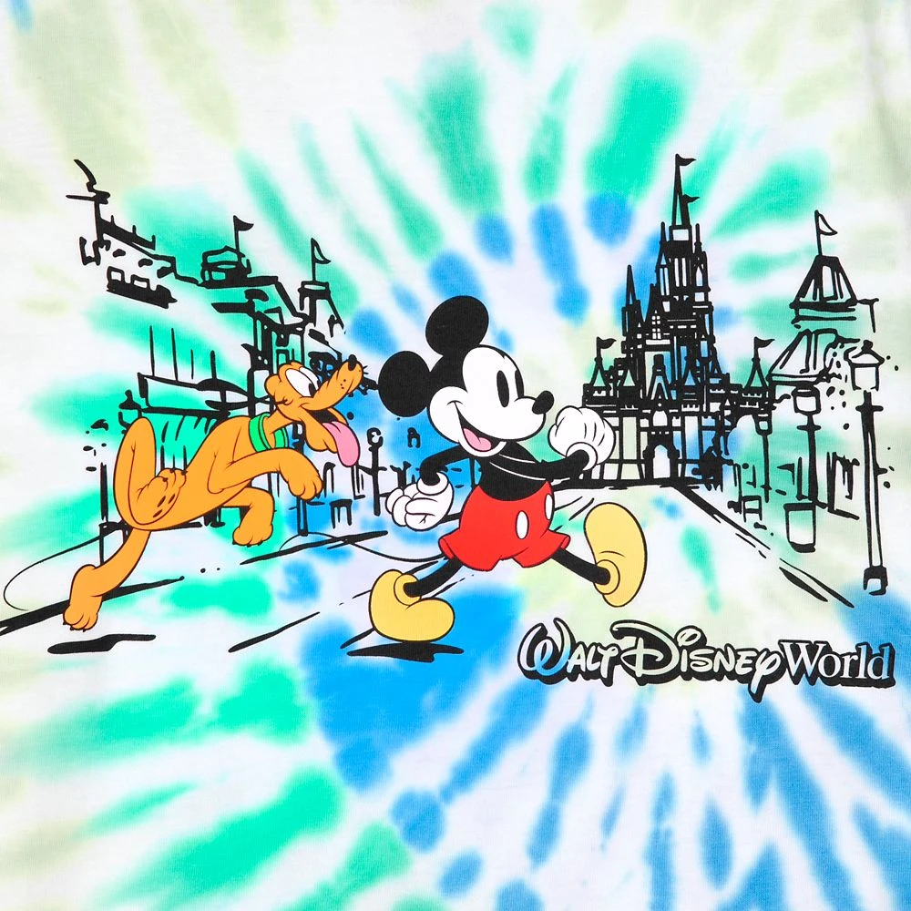 Mickey Mouse And Pluto Tie-Dye T-Shirt For Kids – Walt Disney World 3 Mickey Mouse And Pluto Tie-Dye T-Shirt For Kids – Walt Disney World - Image 3