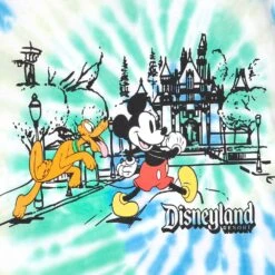 Mickey Mouse And Pluto Tie-Dye T-Shirt For Kids – Disneyland -Disney Shop 5007048020351 2
