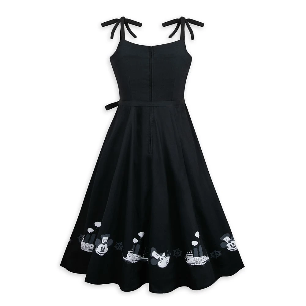 Disney Mickey Mouse Dress For Women – Steamboat Willie 2 Disney Mickey Mouse Dress For Women – Steamboat Willie - Image 2