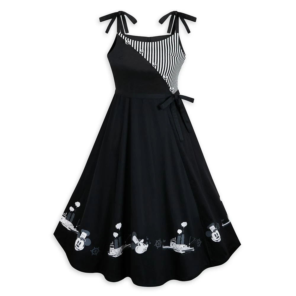 Disney Mickey Mouse Dress For Women – Steamboat Willie 1 Disney Mickey Mouse Dress For Women – Steamboat Willie