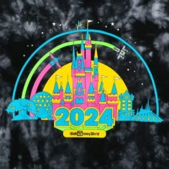 Walt Disney World 2024 Tie-Dye Pullover Sweatshirt For Women -Disney Shop 5102057390083 2