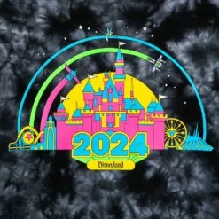Disneyland 2024 Tie-Dye Pullover Sweatshirt For Women -Disney Shop 5102057390085 2