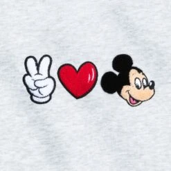 Disney Mickey Mouse ''Peace, Love, Mickey'' Pullover Sweatshirt For Women 7 Disney Mickey Mouse ''Peace, Love, Mickey'' Pullover Sweatshirt For Women -Disney Shop 5102057430347 3