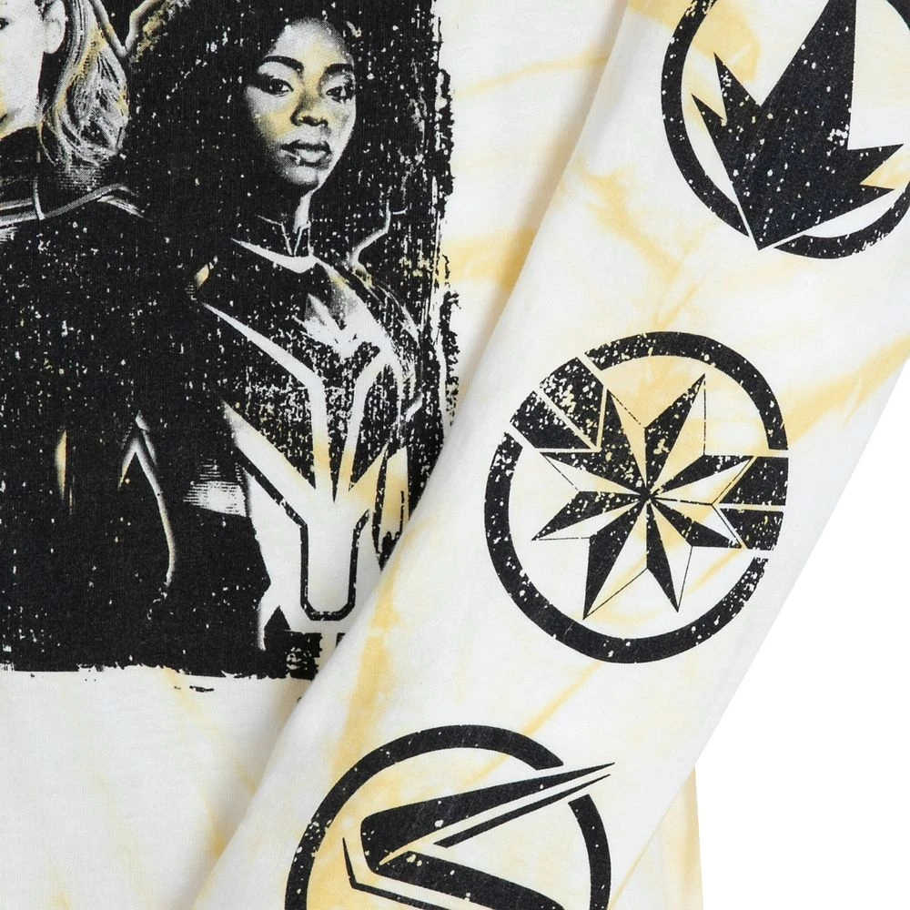 Disney The Marvels Long Sleeve Tie-Dye T-Shirt For Women 4 Disney The Marvels Long Sleeve Tie-Dye T-Shirt For Women - Image 4