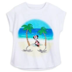 Disney Minnie Mouse Summer Beach T-Shirt For Women