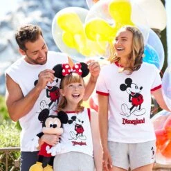 Mickey Mouse Standing Ringer T-Shirt For Women – Disneyland 8 Mickey Mouse Standing Ringer T-Shirt For Women – Disneyland -Disney Shop 5106057340186 3