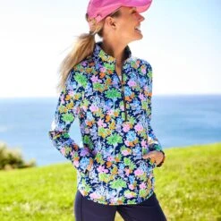 Mickey And Minnie Mouse Zip Pullover For Women By Lilly Pulitzer – Disney Parks 15 Mickey And Minnie Mouse Zip Pullover For Women By Lilly Pulitzer – Disney Parks -Disney Shop 5106107140121 6