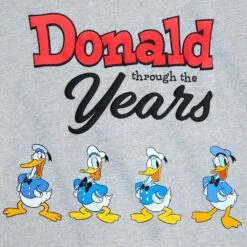 Disney Donald Duck Through The Years T-Shirt For Adults -Disney Shop 5205057340205 2