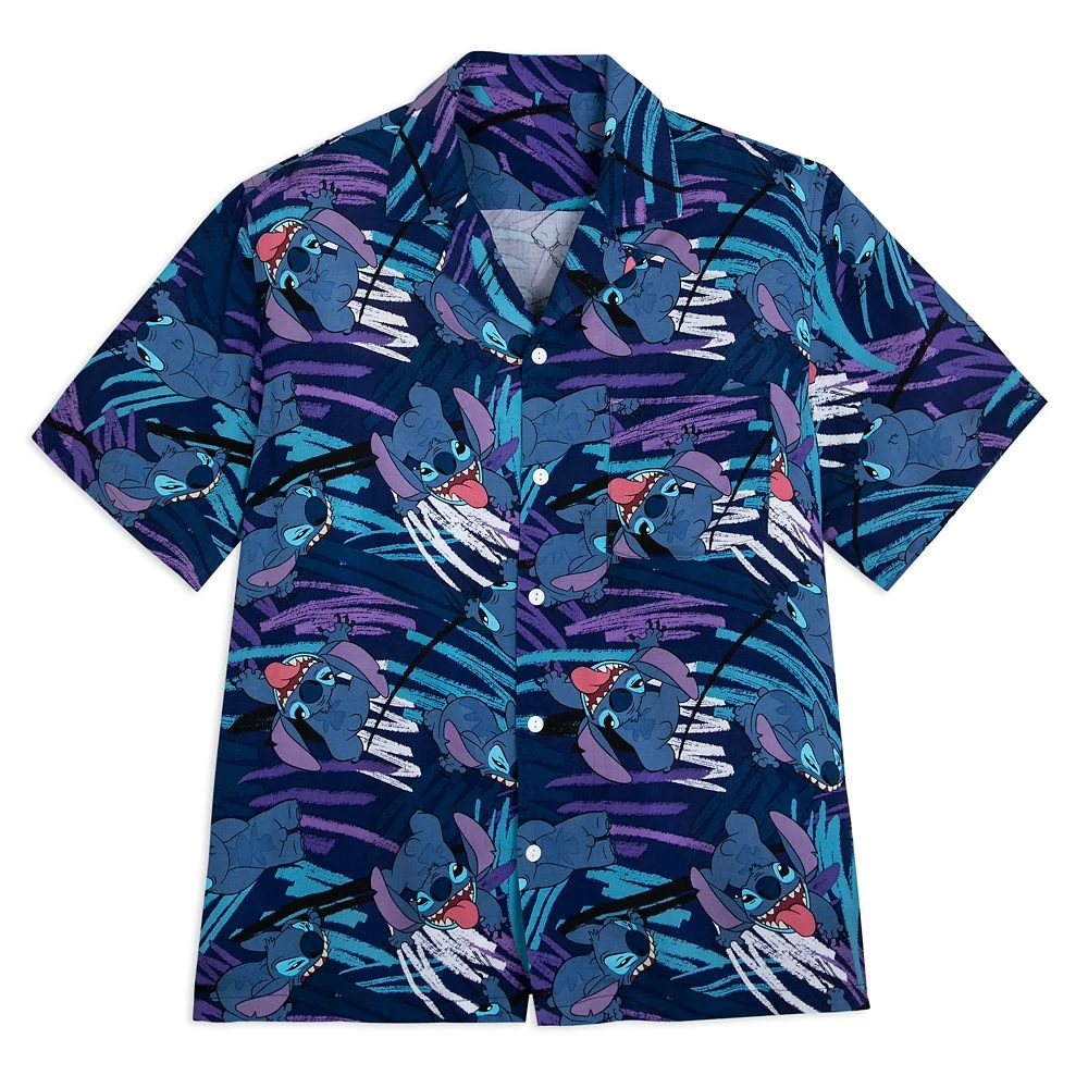 Disney Stitch Woven Shirt For Adults – Lilo & Stitch 1 Disney Stitch Woven Shirt For Adults – Lilo & Stitch