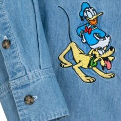Disney Mickey Mouse And Friends Denim Shirt For Adults 9 Disney Mickey Mouse And Friends Denim Shirt For Adults -Disney Shop 5205057810228 3