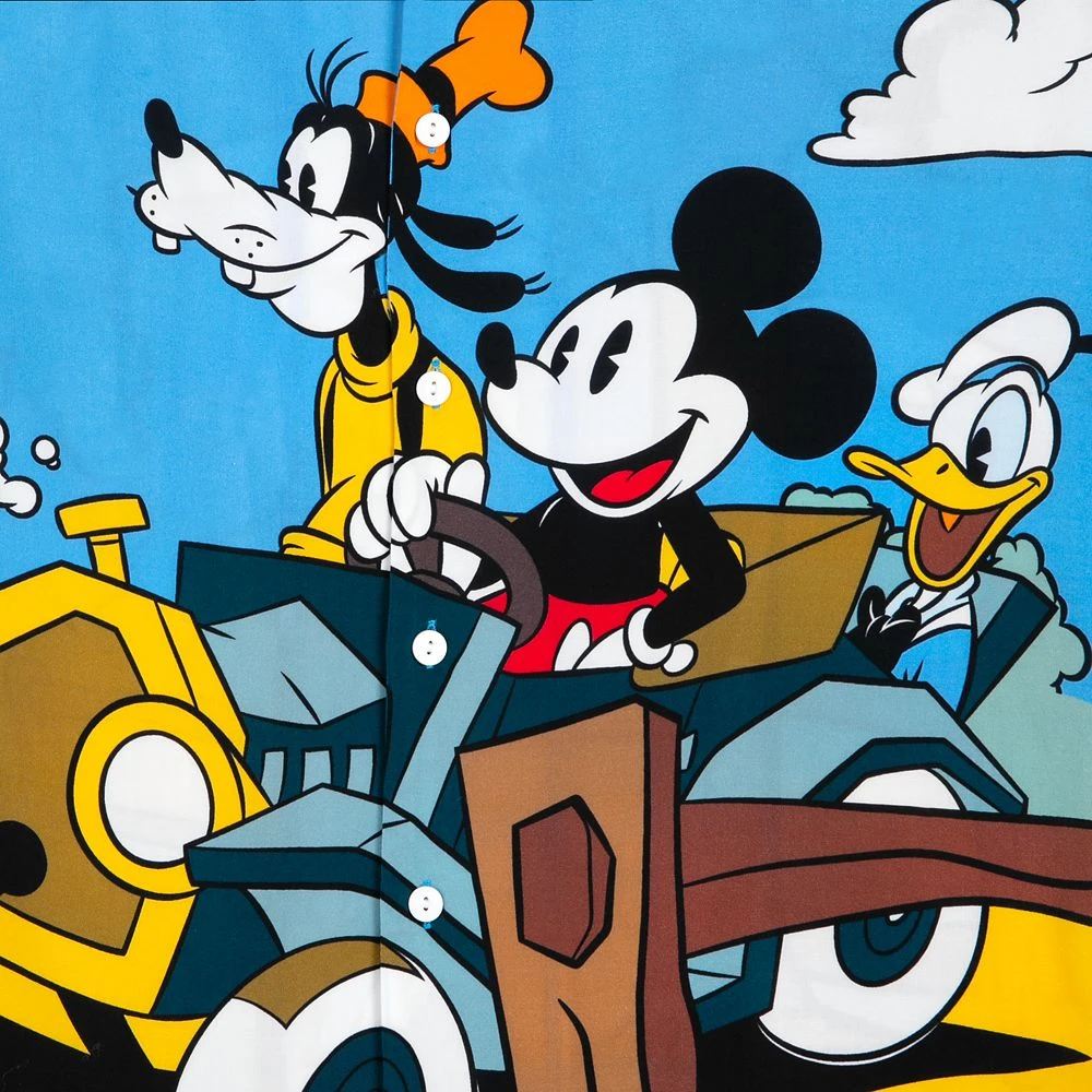 Disney Mickey Mouse And Friends Woven Shirt For Adults – Mickey & Co. 4 Disney Mickey Mouse And Friends Woven Shirt For Adults – Mickey & Co. - Image 4