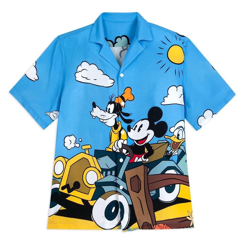 Disney Mickey Mouse And Friends Woven Shirt For Adults – Mickey & Co. 1 Disney Mickey Mouse And Friends Woven Shirt For Adults – Mickey & Co.