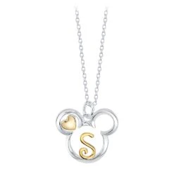 Disney Mickey Mouse Icon With Initial Necklace -Disney Shop 6730058010765 4