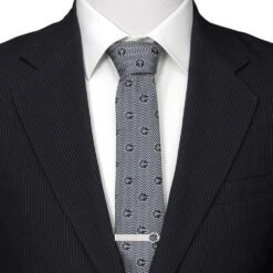 Disney Millennium Falcon Herringbone Blue Silk Tie For Adults – Star Wars -Disney Shop 6730059363452 4