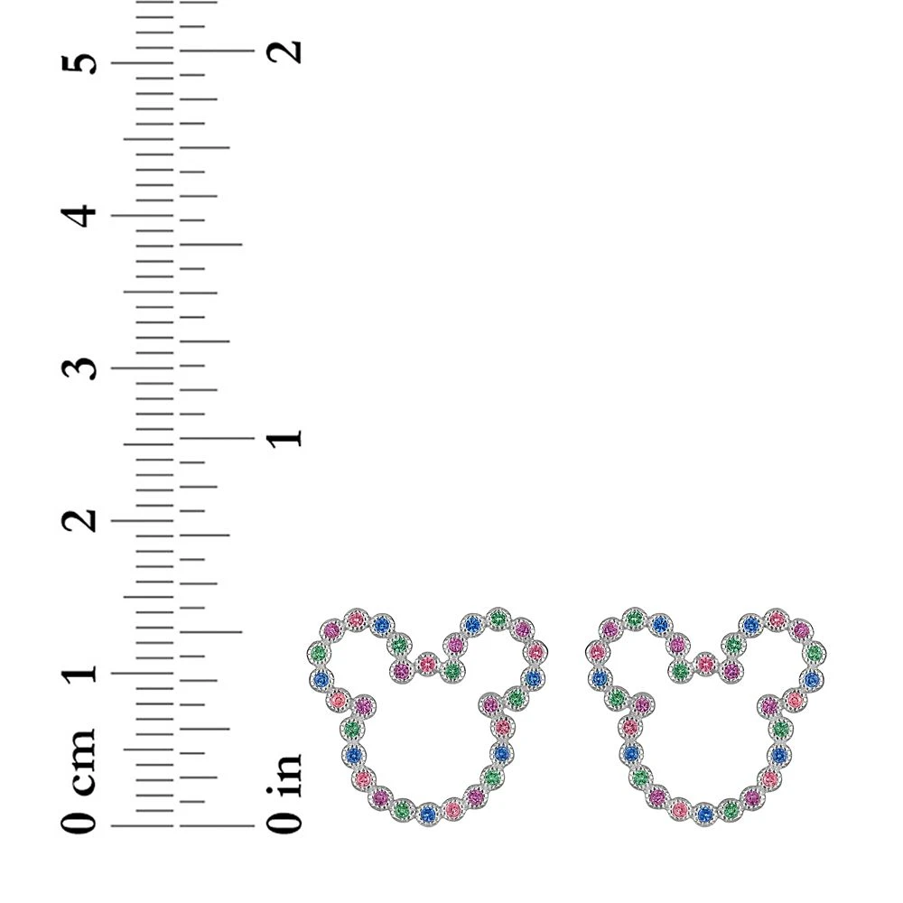 Disney Mickey Mouse Icon Multi-Colored Gems Earrings By Rebecca Hook 2 Disney Mickey Mouse Icon Multi-Colored Gems Earrings By Rebecca Hook - Image 2