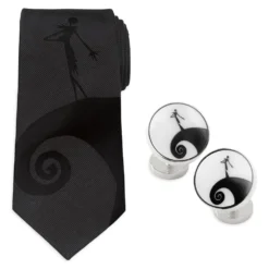 Disney Jack Skellington Cufflinks And Tie Set – The Nightmare Before Christmas