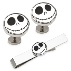 Disney Jack Skellington Cufflinks And Tie Clip Set – The Nightmare Before Christmas