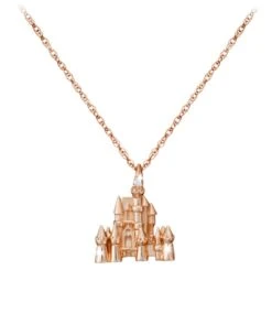 Disney Castle Necklace – 18 Karat Gold And Diamond -Disney Shop 7401055320010 3