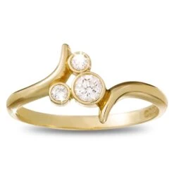 Disney Diamond Mickey Mouse Icon Ring – 14K Yellow Gold