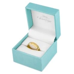 Disney Mickey Mouse Icon Fairy Tale Wedding Band – Yellow Gold -Disney Shop 7401055326347 4