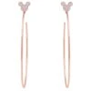 Disney Mickey Mouse Large Hoop Earrings By CRISLU