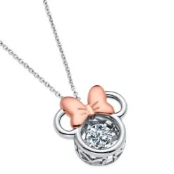 Disney Minnie Mouse Icon Necklace By CRISLU -Disney Shop 7401057016960 2