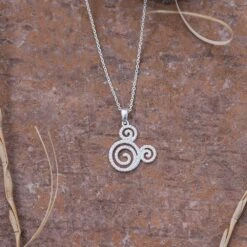 Disney Mickey Mouse Icon Swirl Necklace By Rebecca Hook 6 Disney Mickey Mouse Icon Swirl Necklace By Rebecca Hook -Disney Shop 7401057286780 2