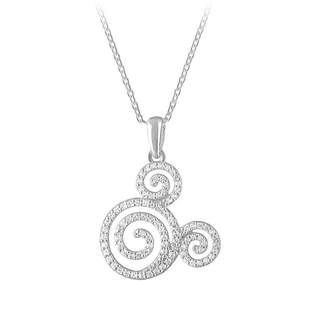Disney Mickey Mouse Icon Swirl Necklace By Rebecca Hook 1 Disney Mickey Mouse Icon Swirl Necklace By Rebecca Hook