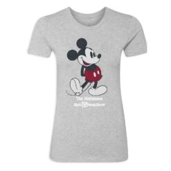 Women's Walt Disney World Standing Mickey Mouse T-Shirt – Customized -Disney Shop 7405055825930 2