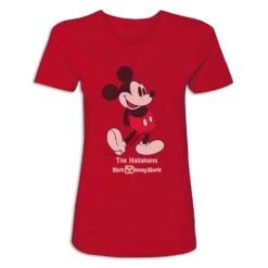Women's Walt Disney World Standing Mickey Mouse T-Shirt – Customized -Disney Shop 7405055825930 4