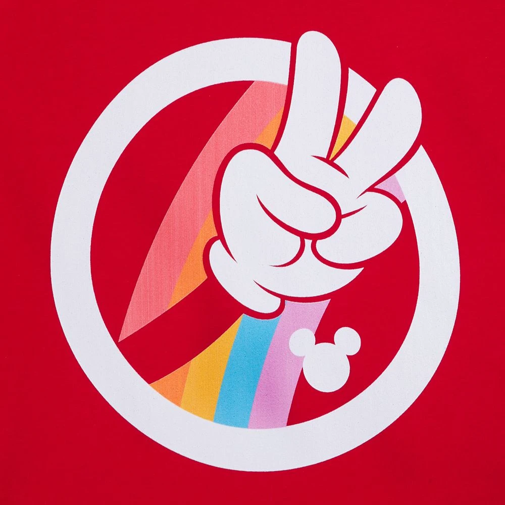 Mickey Mouse Peace Sign T-Shirt For Adults – Disney Pride Collection 2 Mickey Mouse Peace Sign T-Shirt For Adults – Disney Pride Collection - Image 2